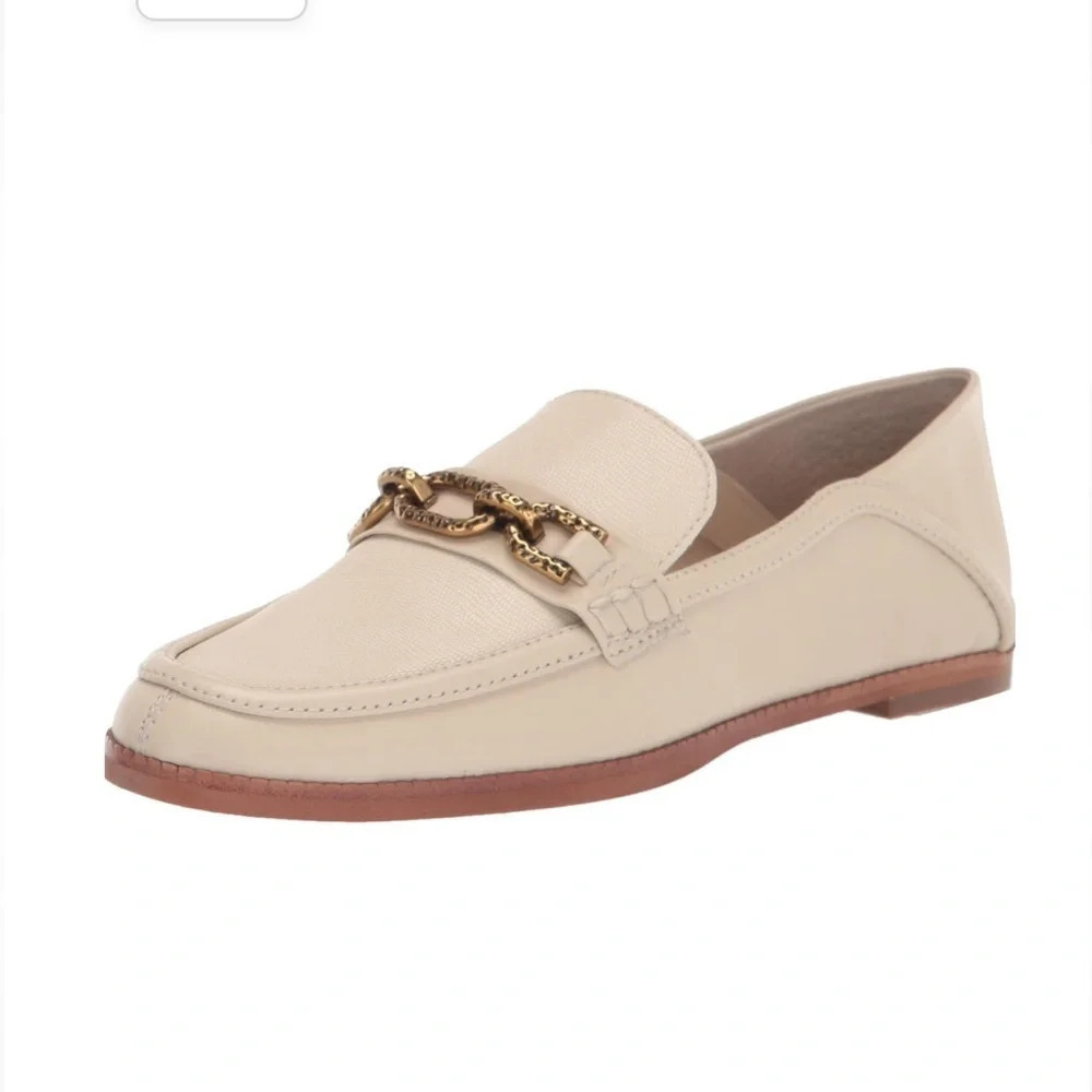Dolce Vita Reign Ivory Leather Loafer Size 8.5